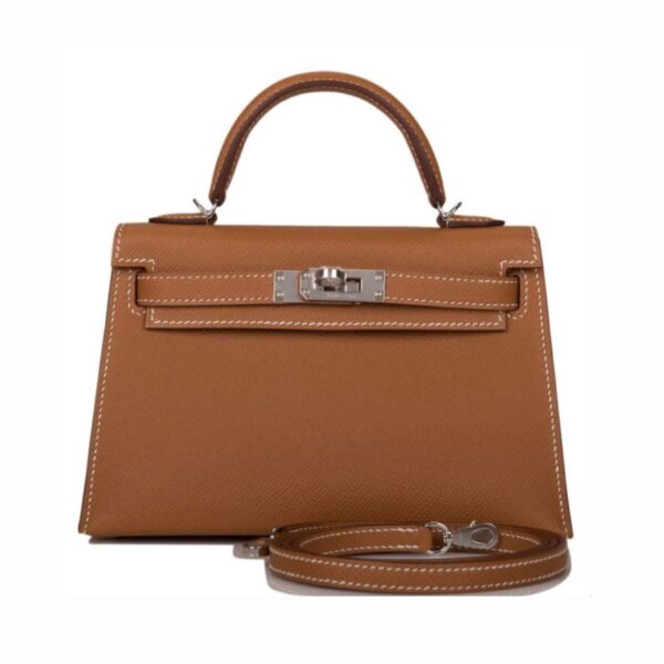 brown & silver hardware
