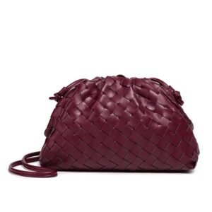 BV leather bag maroon
