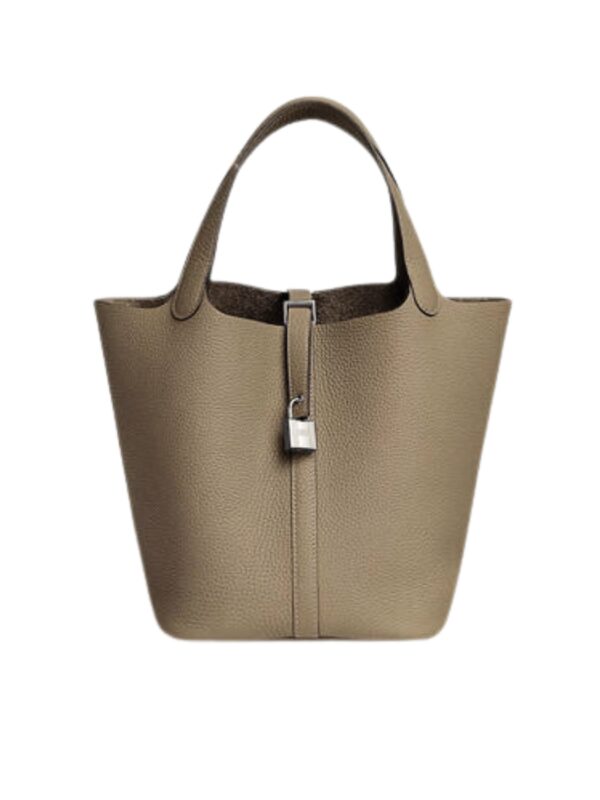 18 picotin beige silver