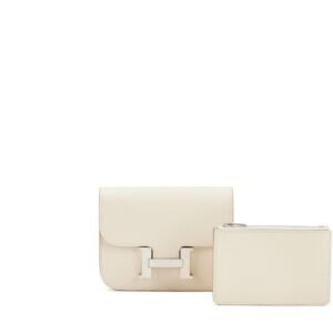 constance mini crossy wallet white