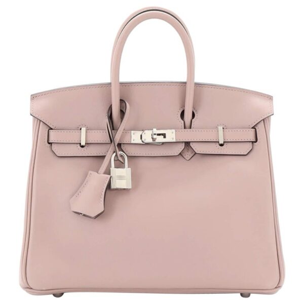 Birkin 25 silver hardware nude